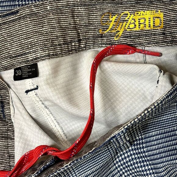 O Neill Hybrid Mens Skate Shorts Plaid Blue 30 bv - Picture 5 of 6